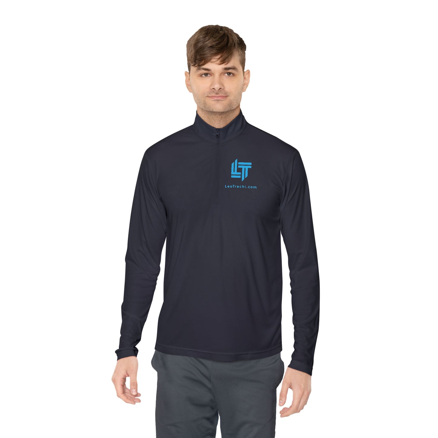Quarter-Zip Pullover — Light Tech Logo Performance Pullover