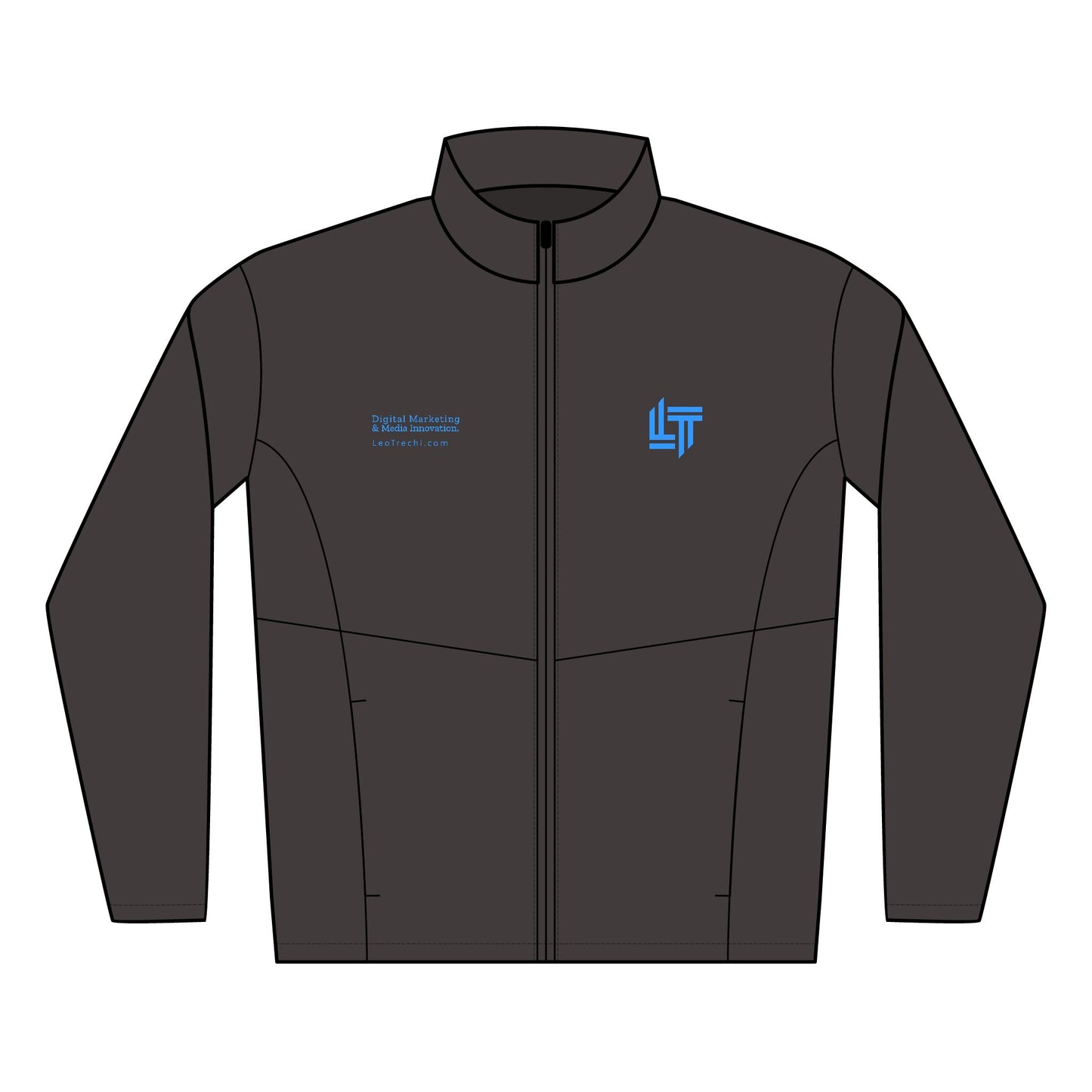 Men's Embroidered Soft Shell Jacket — LT Logo Lightweight Windbreaker
