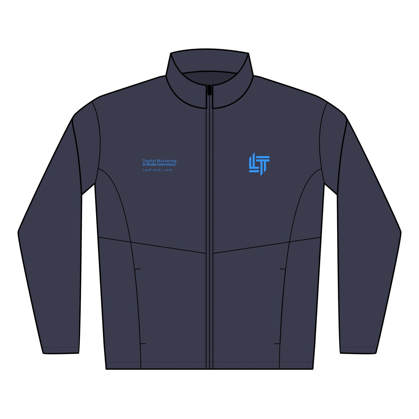 Men's Embroidered Soft Shell Jacket — LT Logo Lightweight Windbreaker