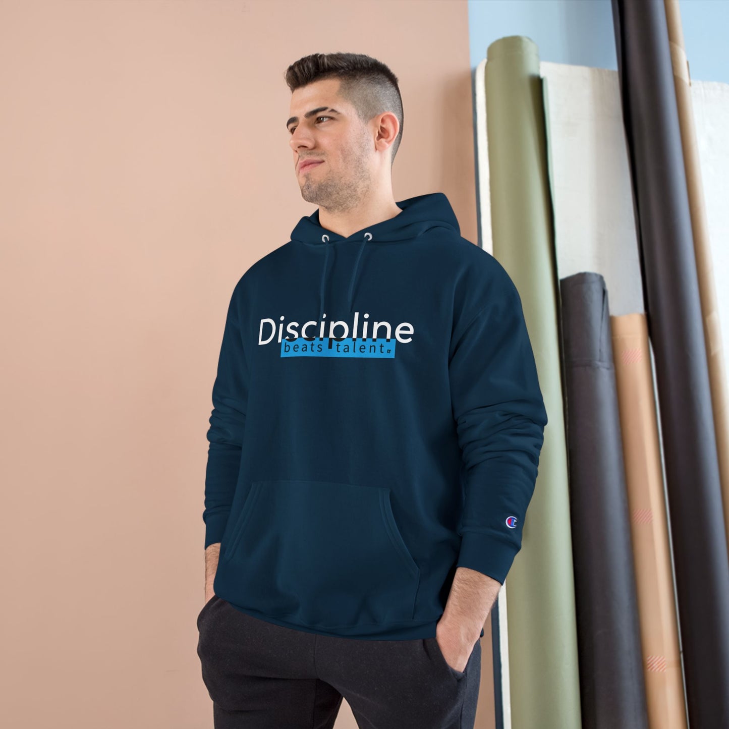 Discipline Beats Talent Hoodie — Motivational Champion Pullover