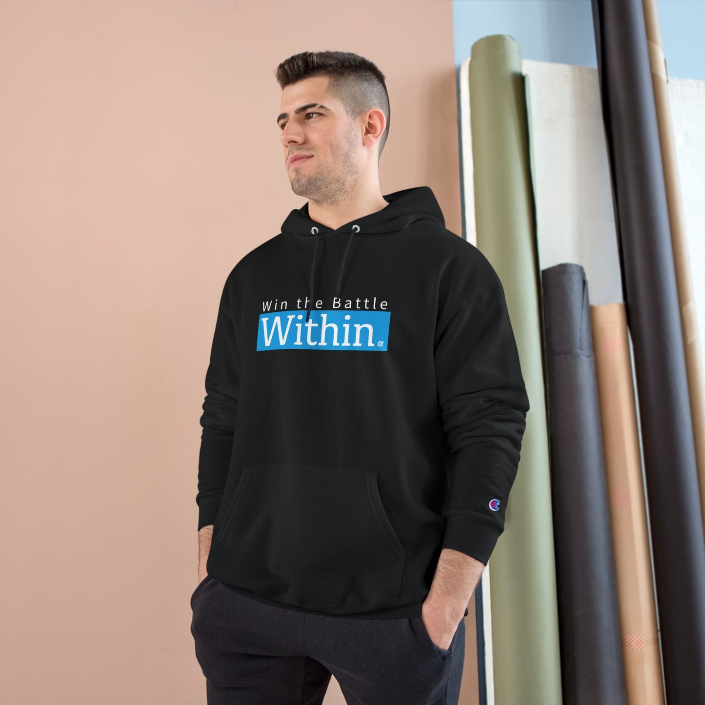 Within. Hoodie – "Win the Battle Within" Inspirational Champion Hoodie