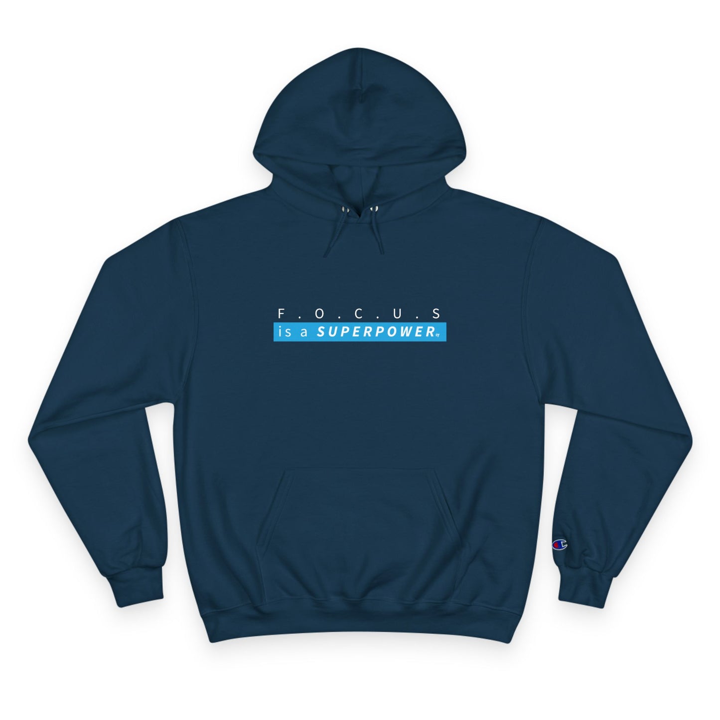 Hoodie — "Focus Is a Superpower" Motivational Champion Hoodie