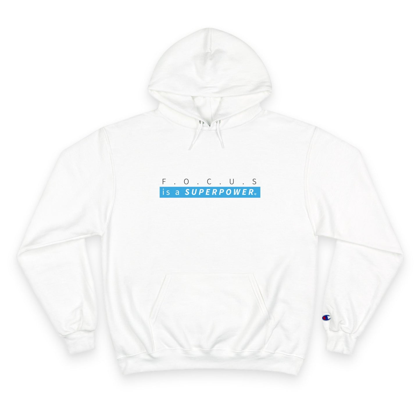Hoodie — "Focus Is a Superpower" Motivational Champion Hoodie
