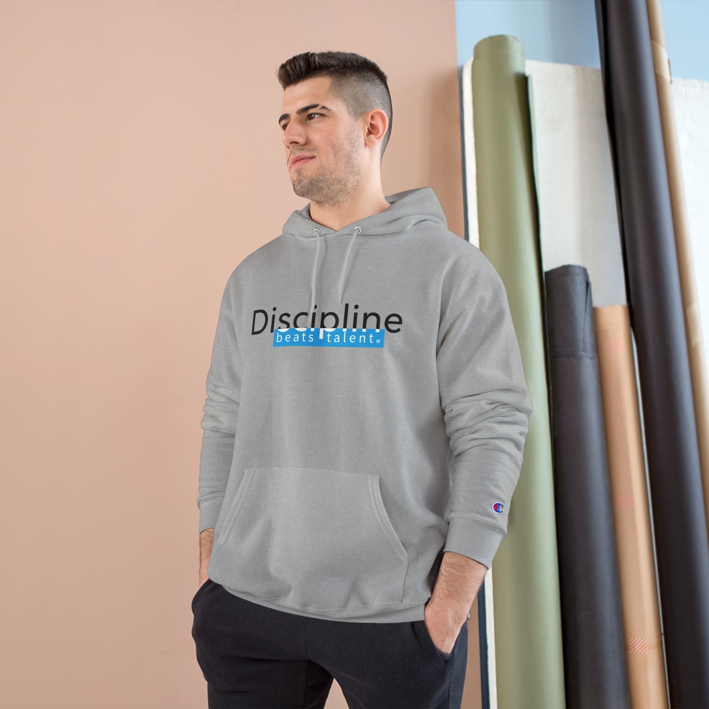 Discipline Beats Talent Hoodie — Motivational Champion Pullover