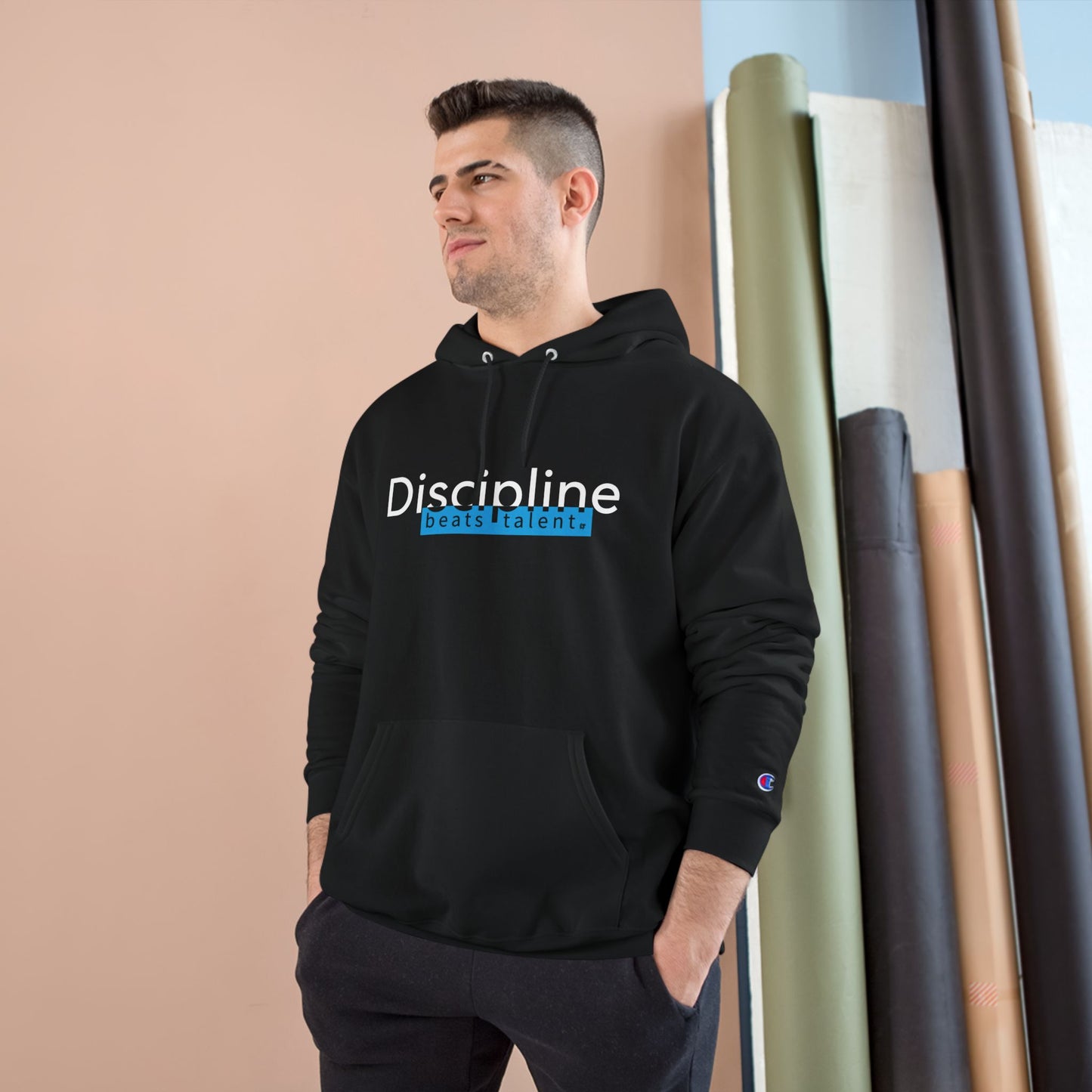 Discipline Beats Talent Hoodie — Motivational Champion Pullover