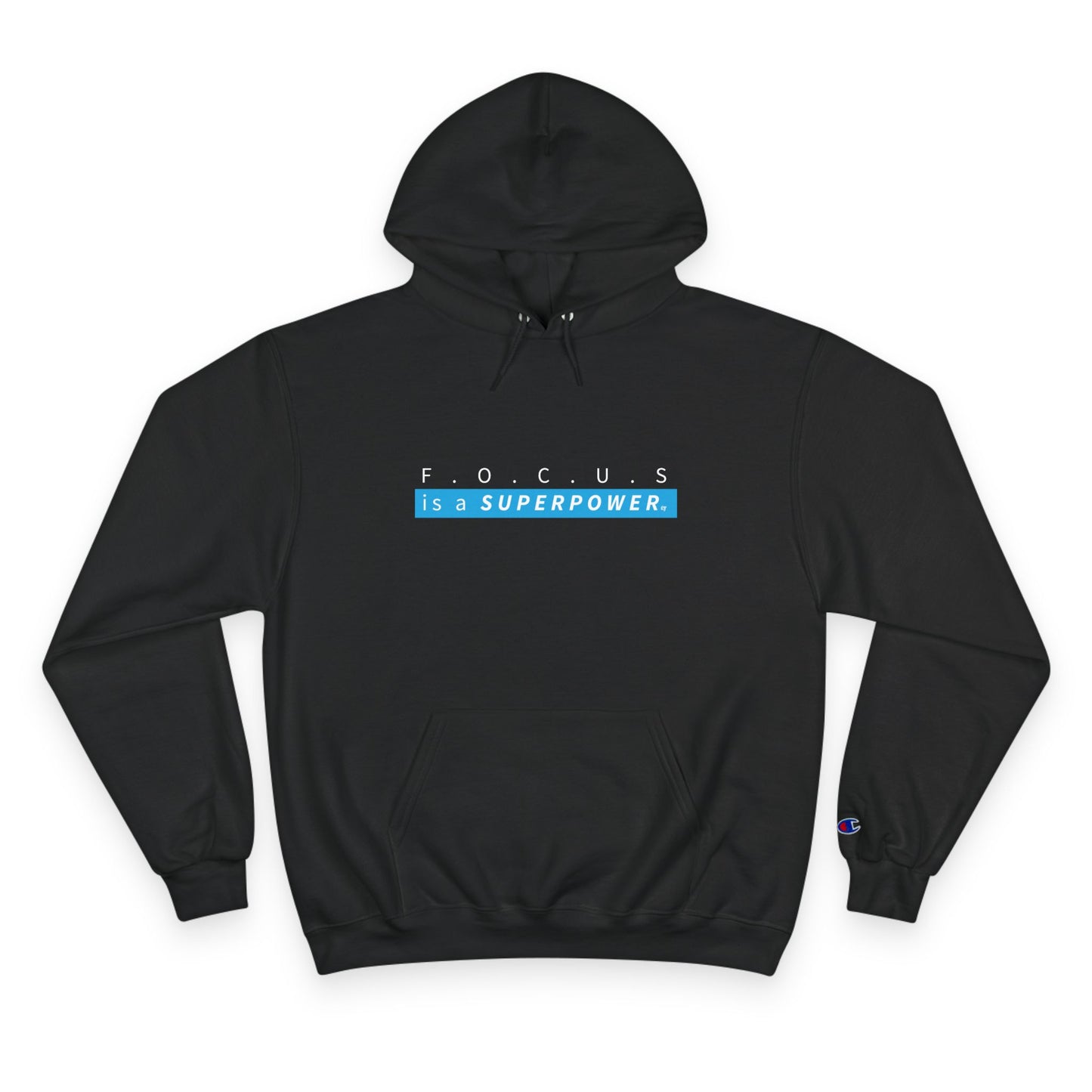 Hoodie — "Focus Is a Superpower" Motivational Champion Hoodie