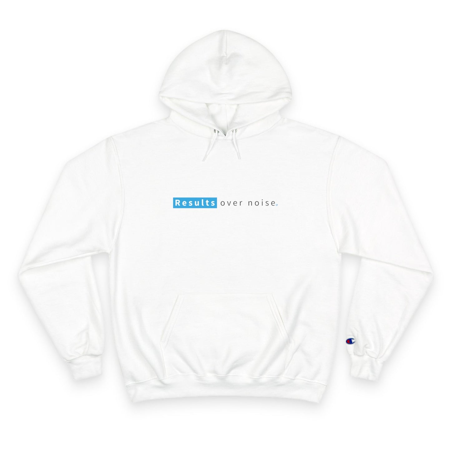 Results Over Noise Hoodie — Minimal Motivational Champion Hoodie