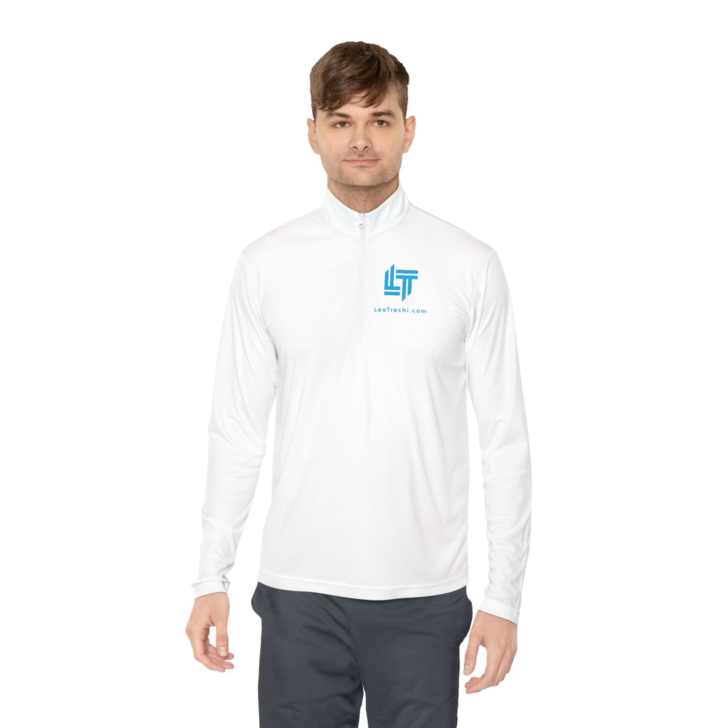 Quarter-Zip Pullover — Light Tech Logo Performance Pullover