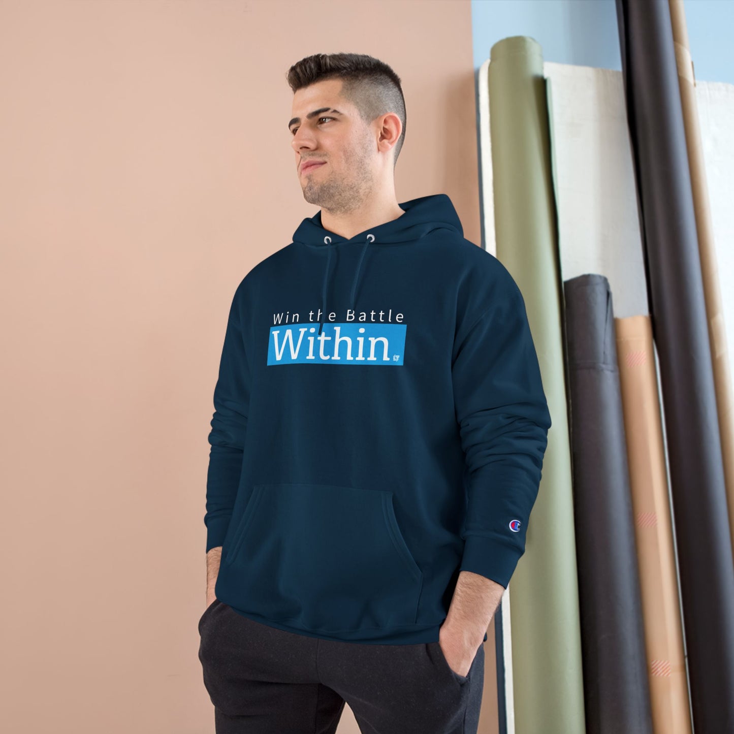 Within. Hoodie – "Win the Battle Within" Inspirational Champion Hoodie