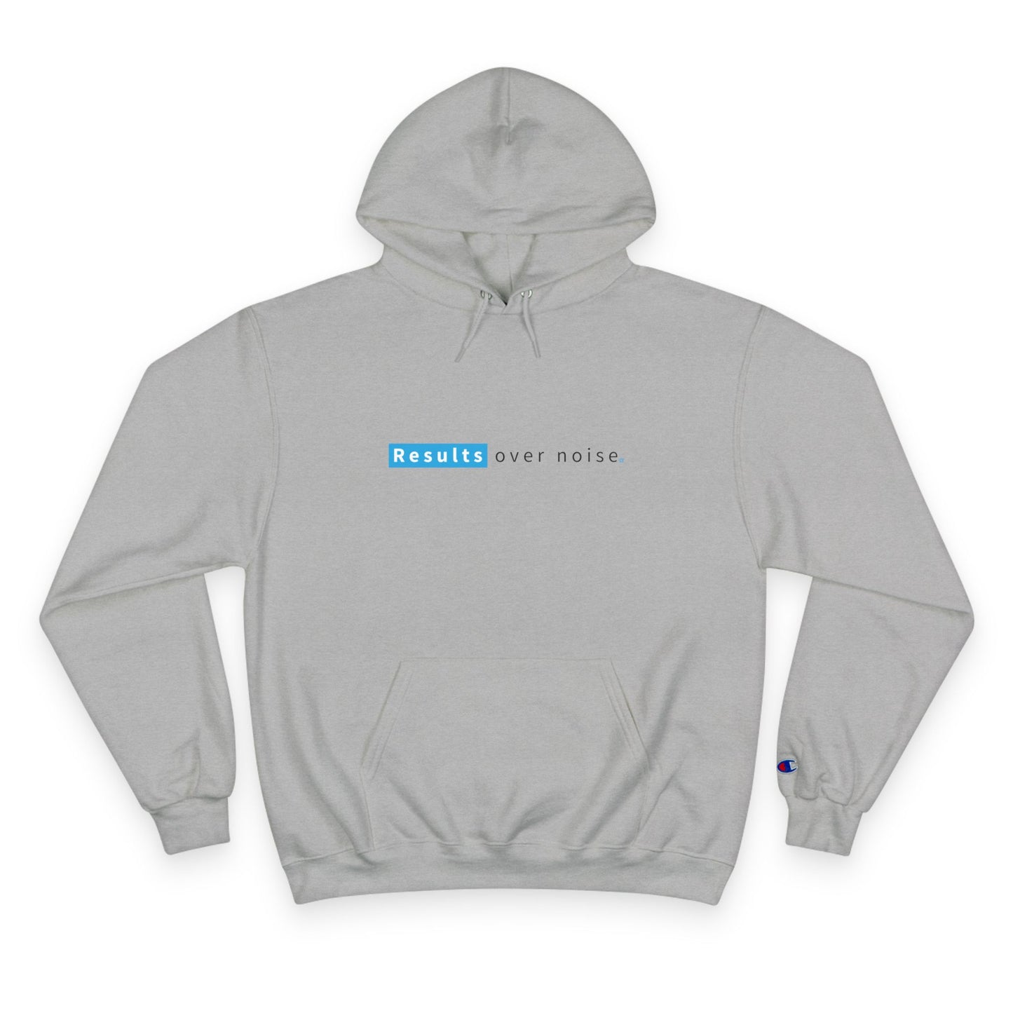 Results Over Noise Hoodie — Minimal Motivational Champion Hoodie