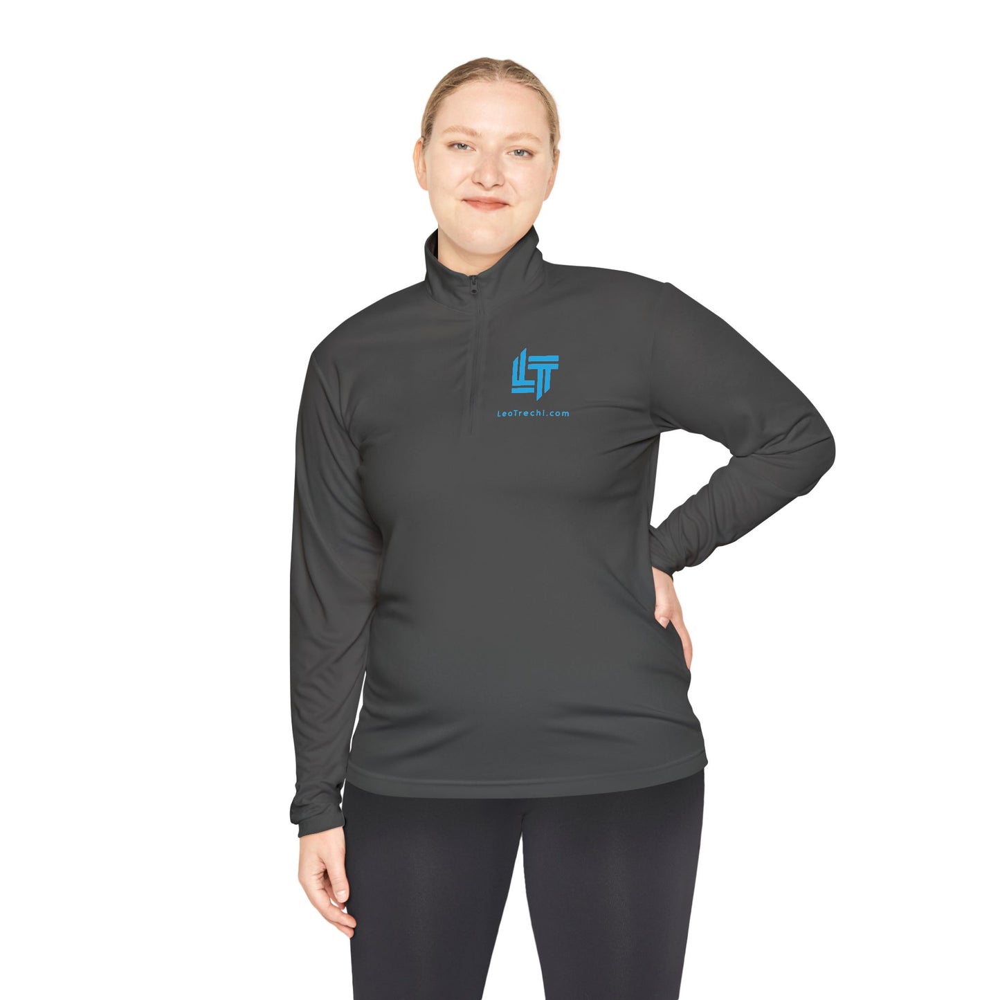 Quarter-Zip Pullover — Light Tech Logo Performance Pullover